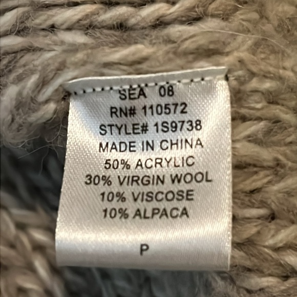 TWELFTH STREET BY CYNTHIA VINCENT Cozy Knit Cardigan Sweater Toggles - P - Picture 9 of 10